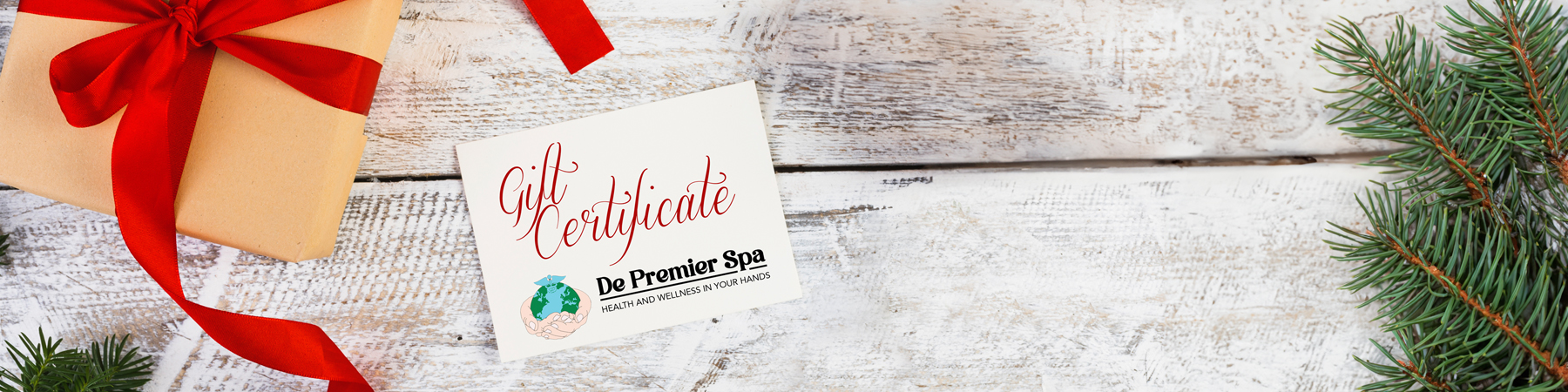 De Premier Spa Holiday Gift Certificates Special